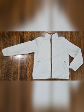 The North Face Sherpa Fleece Jacket Men’s Large Cream Full Zip Cozy